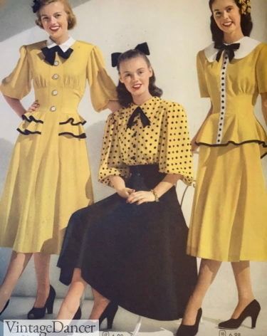 Vintage 1940s Dress Styles: Classic 40s Dresses 40s Dresses, Dresses 20s, Fashion 1940s Style, Polka Dot Dresses, 1940s Fashion Dresses, Vintage Polka Dot Dress, Fashion 1940s, 40s Dress, 40s Fashion