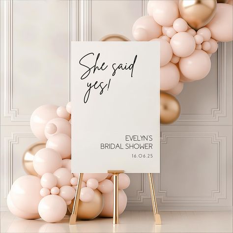 Say hello to our BRAND NEW bridal shower stationery collection - over 14 new signs, perfect to set the tone for any style of bridal shower or brunch! ✨💍💌 Visit our website to browse this beautiful collection 💘 #bridalshowersign #bridalshowerdecor #bridalshowerideas #bridalshower Bridal Shower Welcome Board, She Said Yes Sign, Welcome Sign Bridal, Ceremony Signage, Wedding Reception Signage, Newspaper Wedding Programs, Reception Signage, Welcome Board, Bride Guide