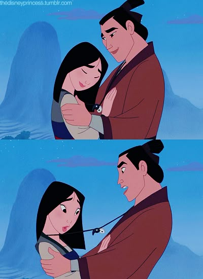 MU-Lan! Apenas duas sílabas! Disney Mulan, Animation Disney, Disney Princesses And Princes, Mulan Disney, Disney Animated Movies, Film Disney, Walt Disney Animation, Sweetest Thing, Disney Couples