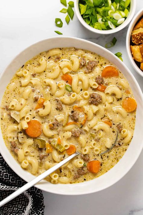 One-Pot Macaroni Cheeseburger Soup - NO VELVEETA! One-pot Macaroni Cheeseburger Soup – No Velveeta, Cheeseburger Soup Without Velveeta, Cheeseburger Soup No Velveeta, Macaroni Cheeseburger Soup No Velveeta, Cheeseburger Macaroni Velveeta, One Pot Macaroni Cheeseburger Soup, Macaroni Cheeseburger Soup, Cheeseburger Macaroni Soup, Macaroni Chili