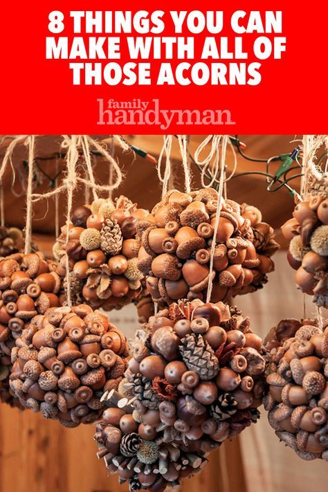 Fall Craft With Acorns, Christmas Decor With Acorns, Things To Do With Acorns Craft Ideas, Diy Acorn Decor, Fall Crafts With Acorns, Crafts Using Real Acorns, Christmas Acorn Decorations, How To Dry Acorns For Crafts, Acorn Ideas Projects