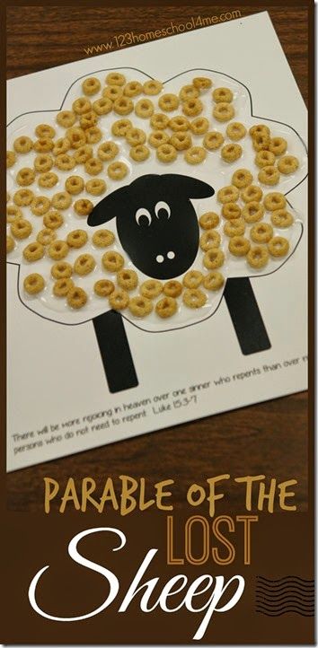 Parable Of The Lost Sheep Activities, Sheep Printable Free, Bible Crafts For Kids Easy Printable, Sheep Activities For Kids, Bible School Lessons For Kids, Sheep Activities For Preschool, Sunday School Lessons For Kids Preschool, Childrens Church Crafts Easy, The Lost Sheep Craft