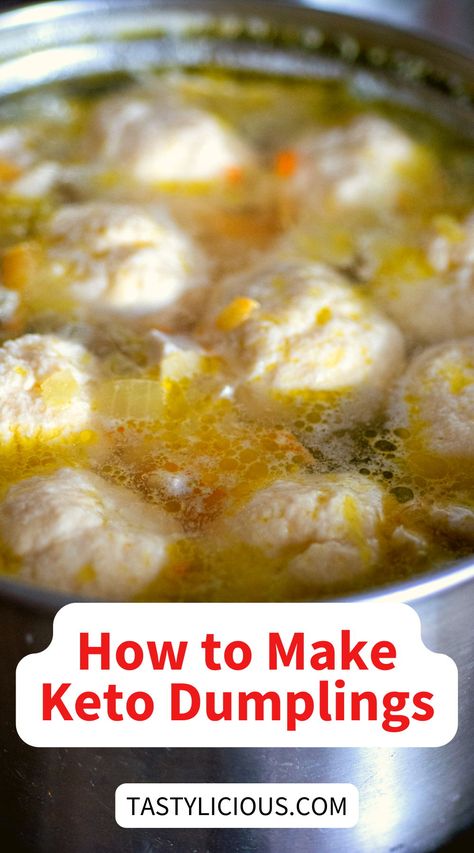 how to make dumplings with flour | Tips for making Keto Chicken and Dumplings | Keto Chicken & Dumplings Recipe Guide | Low Carb Keto Chicken and Dumplings | fall recipes dinner | healthy lunch ideas | dinner ideas | breakfast ideas | easy healthy dinner recipes Keto Dumplings, Low Carb Soup, Low Carb Breakfast Recipes, Low Carb Diet Recipes, Keto Cooking, Keto Recipes Dinner, Low Carb Meals Easy, Low Carb Chicken, Keto Bread