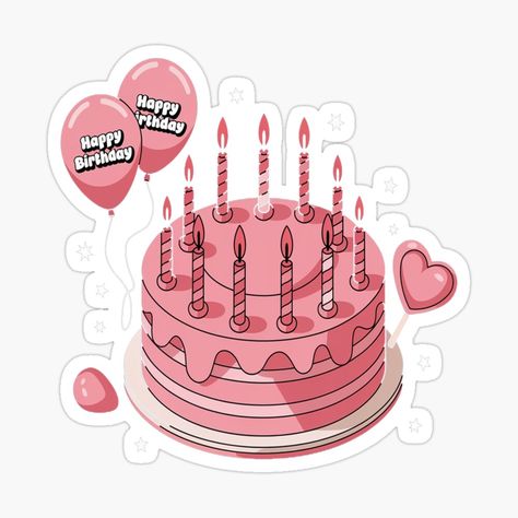 Sticker Retro, Birth Day, Cute Themes, Happy Birth, My Art, Awesome Products, Happy Birthday, Collage, Birthday