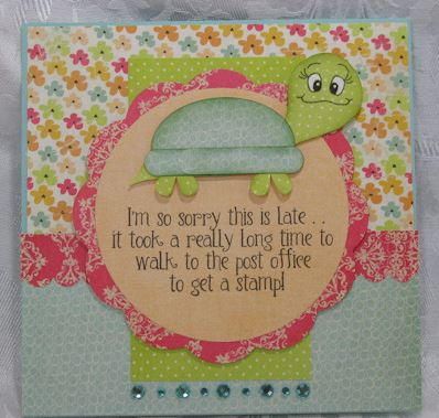 Slowpoke Belated Birthday Card Art Turtle, Paper Punch Art, Happy Turtle, Turtle Crafts, Punch Art Cards, Birthday Card Sayings, Belated Birthday Card, Homemade Birthday, Homemade Birthday Cards