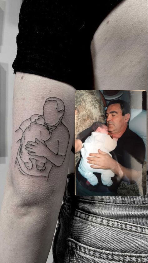 Tatuaggio nonno❤️ Tattoo For Old Men, Holding Baby, Baby Tattoos, Piercings, Graffiti, Tattoos, Pins, Instagram