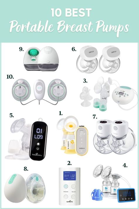 Image displays a collage of portable breast pumps, breast pump, breastfeeding, breastfeeding tips, best breast pump, portable pump, pumping tips, pumping mom, milk supply, combo feeding, baby feeding, nursing, baby formula, baby tips, new mom tips, breastfeeding hacks, breastmilk supply, breastmilk Combo Feeding, Exclusively Breastfeeding, Best Breast Pump, Medela Pump, Breastfeeding Essentials, Pregnancy Info, Newborn Feeding, Newborn Mom, Breastmilk Supply