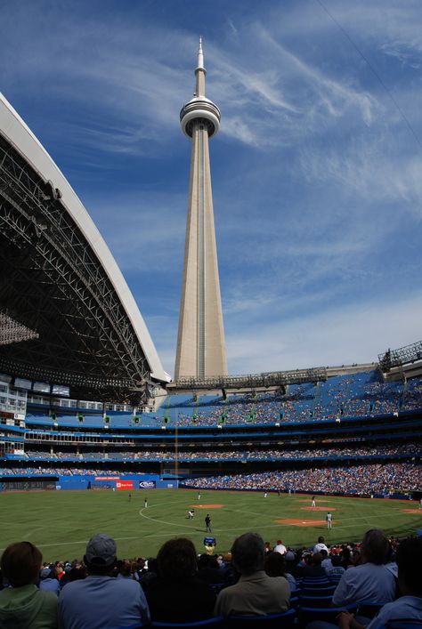 Weekend In Toronto, Blue Jays Game, Mlb Stadiums, Rogers Centre, Observation Tower, Baseball Park, Toronto City, Toronto Travel, Canada Eh