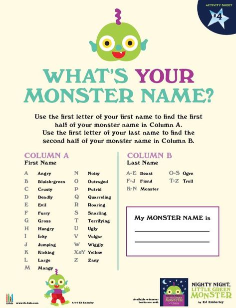 What's Your Monster Name - I'm Angry Monster, how original...Not Funny Name Generator, Angry Monster, Hungry Monster, Name Finder, Beast Monster, Number Tricks, Birthday Scenario, I'm Angry, Personality Game