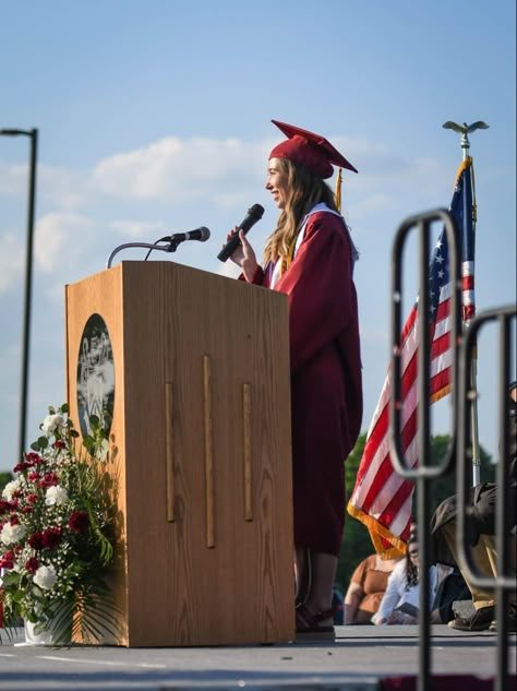 Grad pics Graduation Speech Picture, Graduation Speech Aesthetic, Vision Board Graduation, Valedictorian Aesthetic, Grad Speech, High School Vision Board, Elizabeth Mccord, Year Mood Board, Will And Elizabeth