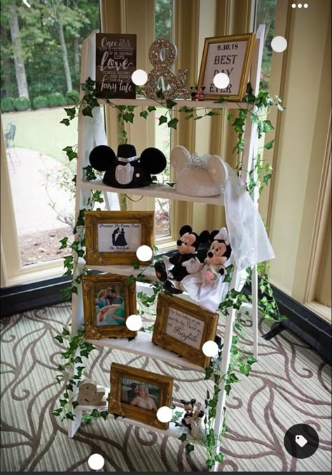 Elegant Disney Home Decor, Disney World Bridal Shower Ideas, Disney Wedding Ceremony Decor, Wedding Disney Decorations, Disney Touches At Wedding, Disney Wedding Ideas Receptions, Wedding Disney Ideas, Disney Wedding Shower Ideas, Disney Inspired Wedding Decorations