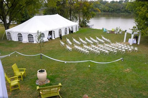 Pavilion Wedding Reception, Outdoor Tent Wedding, Sunflower Wedding Decorations, Diy Outdoor Weddings, Backyard Wedding Ceremony, Tent Set Up, Backyard Reception, Pavilion Wedding, Garden Decoration Ideas