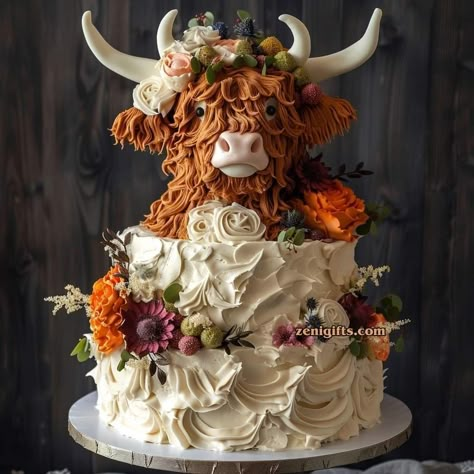 Cow Wedding Cake, Country Birthday Cakes, Cow Wedding, Western Birthday Cakes, Cow Birthday Cake, I Love Cows, Cow Cakes, Handmade Bookmarks Diy, Cowgirl Wedding