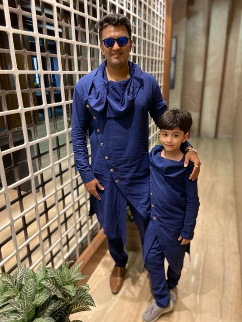 blue kurta set,matching kurta sets, Father son outfits, Father son matching outfits, father son matching clothes,Indian Father son matching outfits, Father And Son Twinning Outfits, Outfits For Eid, Father Son Matching Outfits, Twinning Outfits, Father Son Outfits, Son Outfits, Blue Kurta, Matching Clothes, Twin Outfits