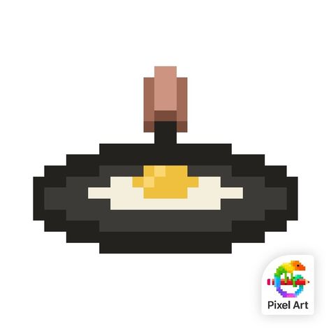 Egg Pan, Pixel Art Games, Fried Egg, Frying Pan, Bat Signal, Food Coloring, Frying, Superhero Logos, Chevrolet Logo