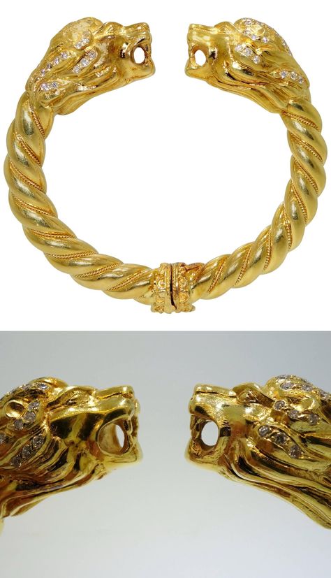 Lions Head, Bangles Jewelry Designs, Gold Bangle Bracelet, Gold Bangle, Bangles Jewelry, Corded Phone, Gold Jewellery, Gold Bangles, Jewelry Designs