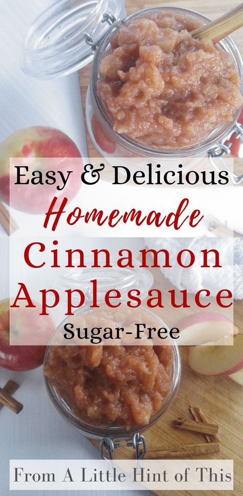 Sugar Free Applesauce, Homemade Cinnamon Applesauce, Healthy Condiments, Bacon Pasta Recipes, Cinnamon Applesauce, Apple Sauce Recipes, Debt Freedom, Homemade Applesauce, Banana Chocolate Chip Muffins