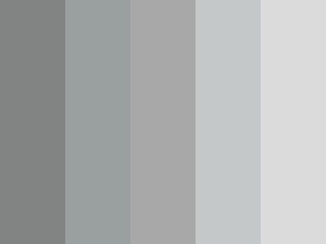 5 Shades of Gray for Bridesmaid Dresses by sarahjanewroblewski Gray Pallet, Silver Color Palette, Color Schemes Design, Silver Color Scheme, Beige Paint, Grey Color Palette, Grey Color Scheme, Color Palette Design, Beautiful Color Combinations