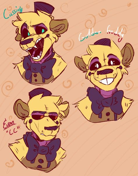 Fnaf Art Golden Freddy, Fnaf1 Fanart, Fnaf Drawings Sketches Foxy, Fnaf Golden Freddy Fanart, Nightmare Fredbear Fanart, Golden Freddy Pfp, Art Concepts Ideas, Fnaf Foxy Fanart, Fnaf Art Cute