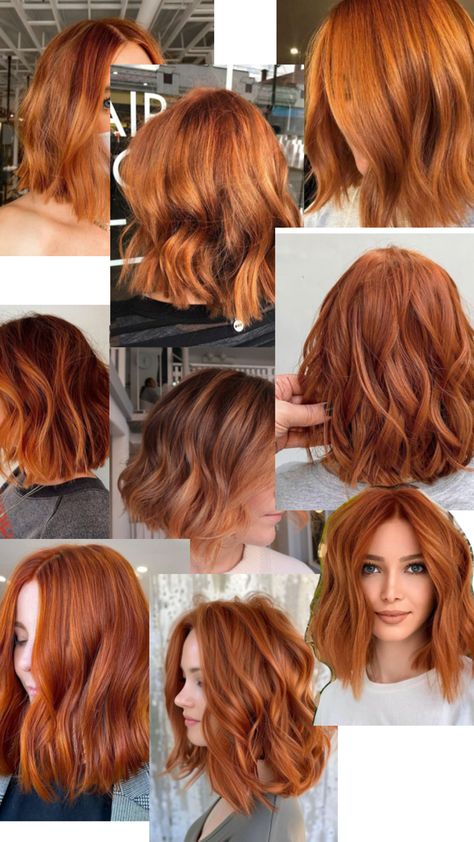 Copper hair Copper Red Bob, Copper Short Hair, Copper Bob Hair, Short Copper Hair, Copper Bob, Red Hair Colors, Red Bob, Copper Red, Copper Hair