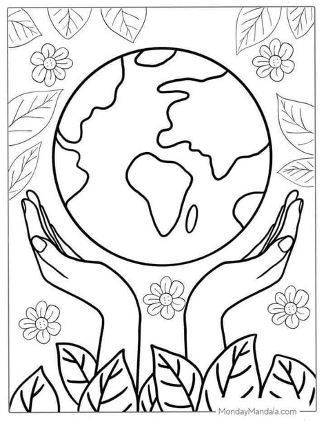 Save Mother Earth Poster, Diy Christmas Cards Cricut, Earth Sketch, Butterfly Art And Craft, Sport Themed Crafts, Save Earth Drawing, Earth Coloring Pages, Peace Drawing, Earth Day Drawing