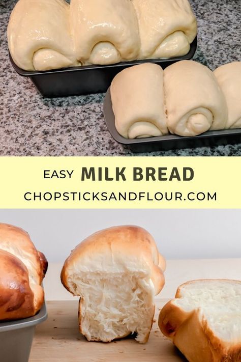 Lunch For My Husband, Hokkaido Milk Bread, Japanese Bakery, Buckwheat Bread, Fluffy Bread, Milk Bread Recipe, Japanese Milk Bread, Organic Bread, Milk Bread