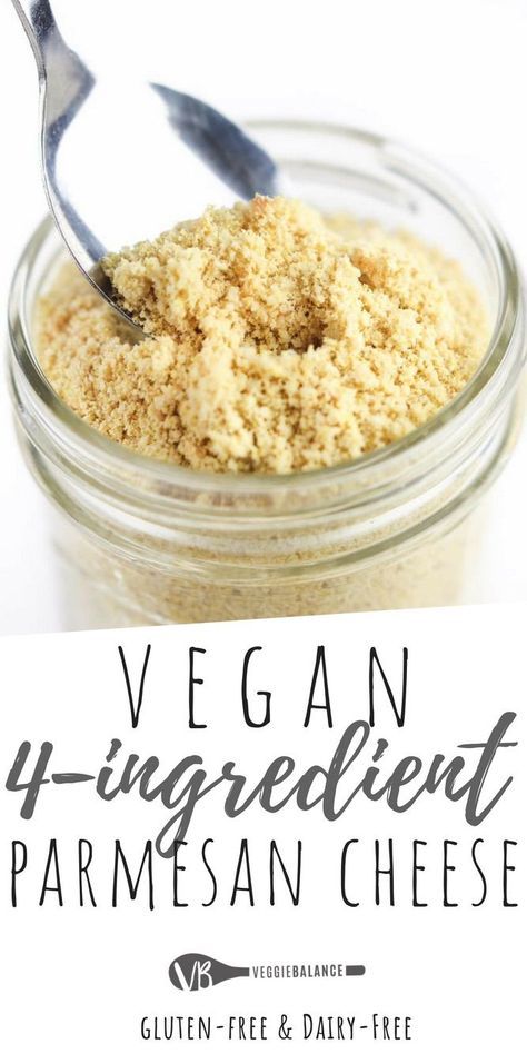 Vegan Parmesan Cheese recipe made with 4 simple ingredients in less than 5 minutes! Goes perfectly on top of spaghetti, veggies, or anything else you would put Parmesan on! Which for me, is like everything. (Gluten-Free, Dairy-Free, Vegan) via @veggiebalance Vegan Cashew Cheese Sauce, Recipes With Parmesan Cheese, Best Vegan Cheese, Crunchwrap Supreme, Enchilada Pasta, Cheese Alternatives, Vegan Cheese Recipes, Vegan Parmesan Cheese, Pasta Pizza