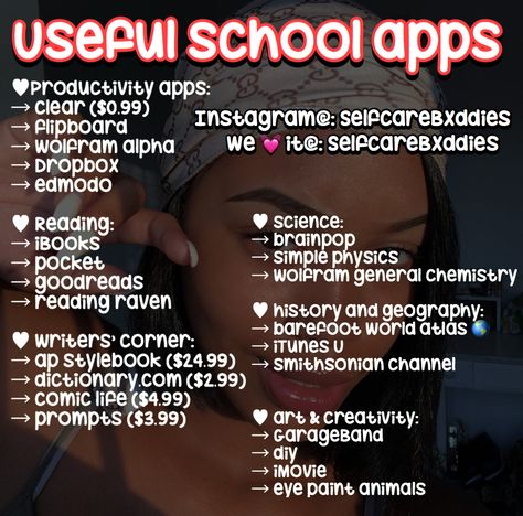 Schul Survival Kits, Studie Hacks, Middle School Survival, Hairstyle App, School Routine For Teens, Middle School Hacks, School Survival Kits, School Preparation, School Goals