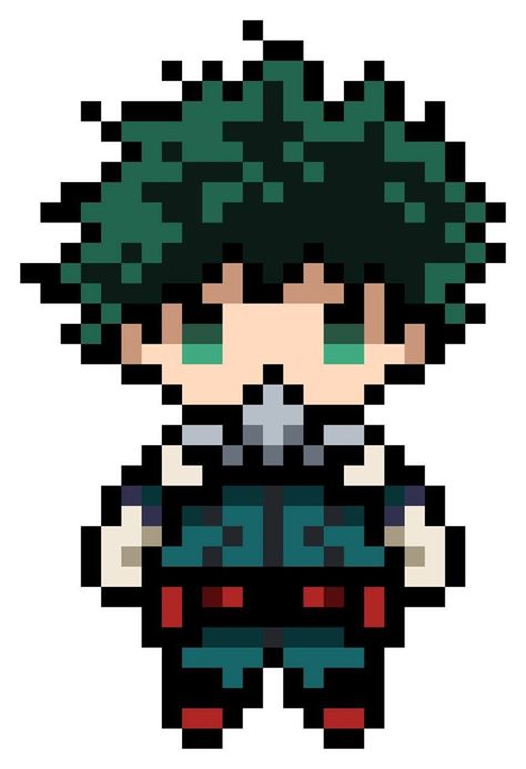 Minecraft In Real Life, Easy Pixel Art, Pixel Drawing, Characters Inspiration Drawing, Pixel Art Grid, Pix Art, Graph Paper Art, Midoriya Izuku, Minecraft Pixel Art