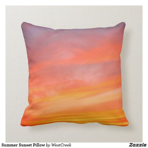 Sunset Room Bed, Sunset Bedding, Room Decor Bedroom Sunset Lamp, Pink And Orange Bedroom Throw Pillows, Sunset Pillow, Sunset Throw Pillows, Buy Art Online, Couch Throw Pillows, Furniture Arrangement