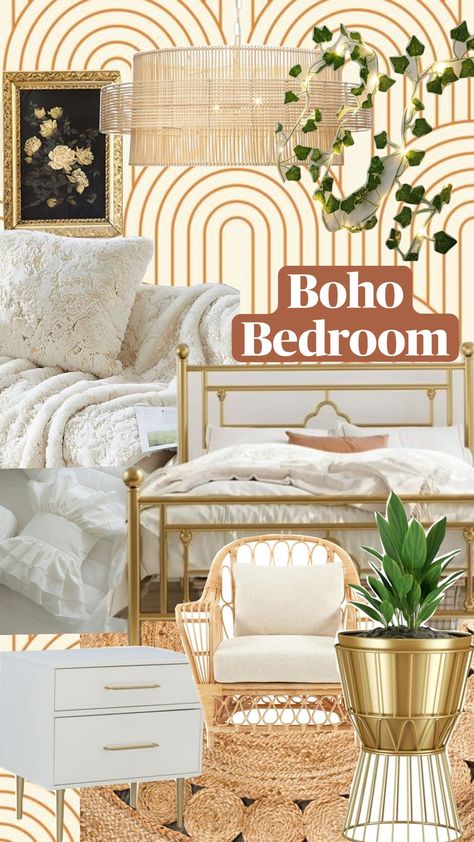 Boho bedroom inspo. #boho #bohoaesthetic #bohovibes #bedroom Bedroom Inspo Boho, Boho Aesthetic, Boho Chic Decor, Boho Bedroom, Bedroom Inspo, Chic Decor, Boho Chic, Bedroom, Pins