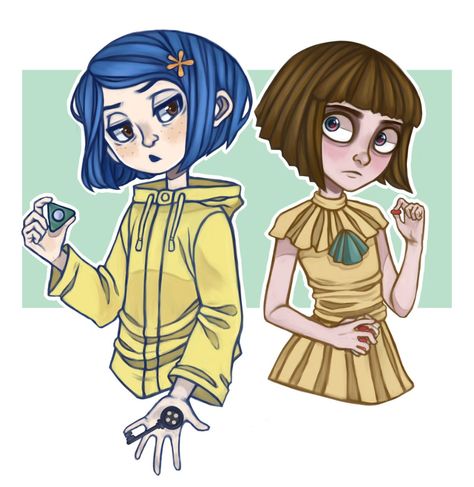 Coraline And Wybie Art, Coraline Characters, Coraline Drawing, Coraline And Wybie, Fran Bow, Coraline Art, Coraline Movie, Coraline Aesthetic, Coraline Jones