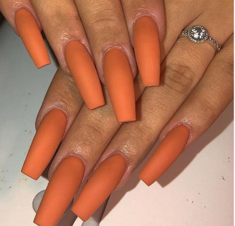 Bright Summer Acrylic Nails, Nails Baddie, October Nails, Simple Acrylic Nails, Fall Acrylic Nails, Summer Acrylic Nails, Glam Nails, Fall Nail Colors, Orange Nails