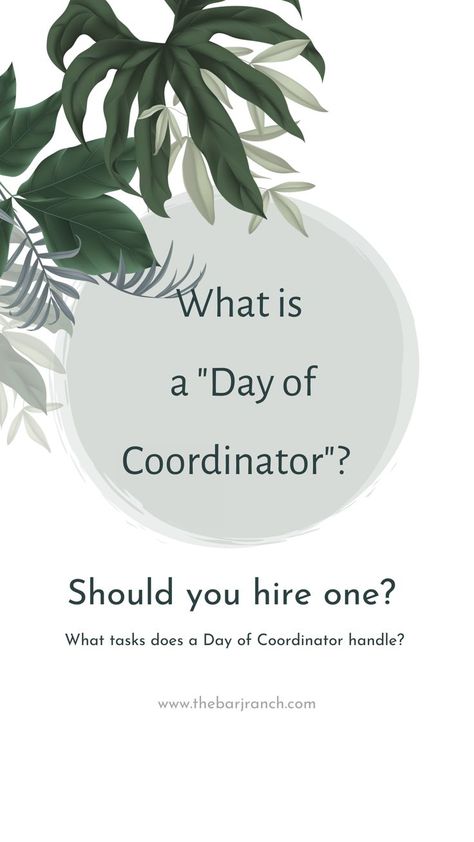 What is the job of a Day of Coordinator? To ensure that every detail of your wedding day flows smoothly from ceremony until the close of your reception. Day Of Coordinator, Uh Oh, Say Yes, Do Everything, Wedding Tips, The Bride, Wedding Day, Benefits, Weddings