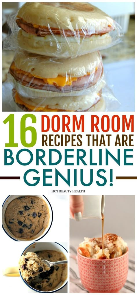 Easy Dorm Room Breakfast, Best Snacks For College Dorm Room, College Dorm Room Meals, Dorm Room Recipes Microwave, Easy Dorm Breakfast, Easy Dorm Breakfast Ideas, Dorm Room Breakfast Ideas, College Breakfast Ideas Dorm Room, College Dorm Breakfast Ideas