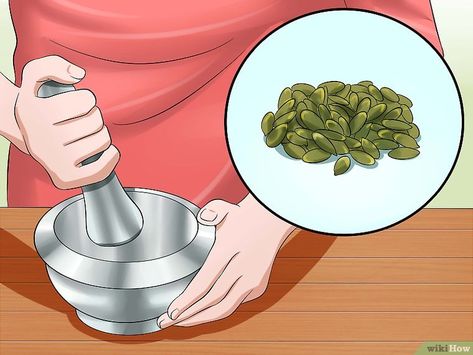 3 Ways to Treat Dog Worms With Food and Herbs - wikiHow Drying Pumpkin Seeds, Tapeworms In Dogs, Natural Dewormer For Dogs, Dog Worms, Deworming Dogs, Pet Remedies, Meds For Dogs, Worms In Dogs, Make Dog Food