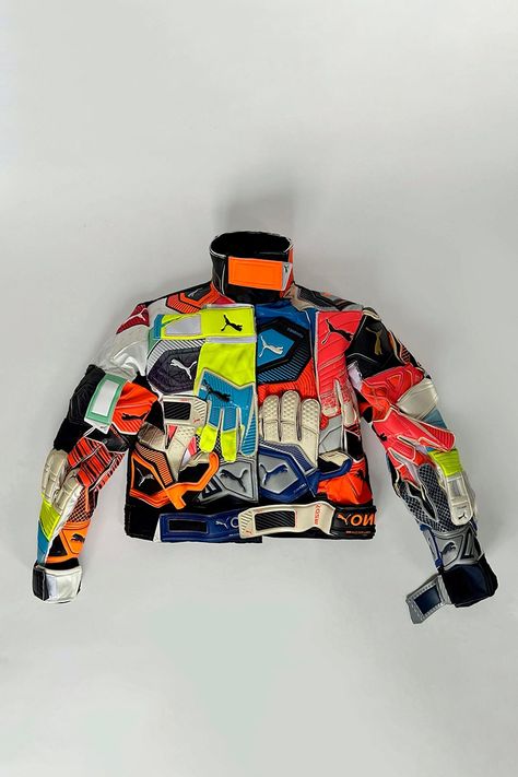 Nicole McLaughlin x PUMA Goalkeeper Glove Jacket | Hypebeast Nicole Mclaughlin, Fashion Collection Inspiration, Goalie Gloves, A Level Textiles, Goalkeeper Gloves, Summer Escape, Jacket Fits, Activewear Brands, Textiles Fashion