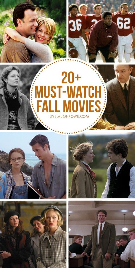 Take a look at some of these favorite must-watch fall movies that are sure to provide a cinematic feast for the senses. Best Movies To Watch In The Fall, Fall Movies To Watch On Disney Plus, Best Old Movies List, Classic Must Watch Movies, Cozy Movies To Watch This Fall, September Movies List, Classic Fall Movies, Fall Movies Disney Plus, Cozy Fall Movies List