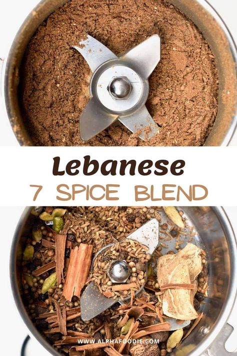 Seven Spices Recipe, 7 Spice, Spice Blends Recipes, Spice Mix Recipes, Homemade Spice Blends, Seasoning And Spice, Diy Spices, Eastern Cuisine, Homemade Spices