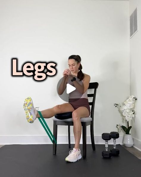 Stephanie Derby on Instagram: "Save this set to add to a workout this week; the focus is on legs, emphasizing quads. Banded extension x 20 each Forward lunge to knee drive x 12-20 Heel elevated squat x 12 3-5 rounds, adjust as needed! Band from: @purebandpt Code STEPHD — Strengthening your quads, or the front of your legs, will improve knee stability and overall lower body function. Leg extensions, lunges, squats, low step-ups, step-downs, and wall sits are all great exercises to add to your workouts to build strong, stable quadriceps. — Need some motivation to move? Join us on the Move 365 app. We are finishing the year strong with our “moving through the holidays” challenge. It offers a 20-minute workout every day until the new year. Join us at any time!" Lower Quad Exercises, Quad Exercises With Bands, Best Quad Exercises At Home, Exercises To Strengthen Quads, Step Ups For Quads, Knee Stability, Exercise Band, Quad Exercises, Wall Sits