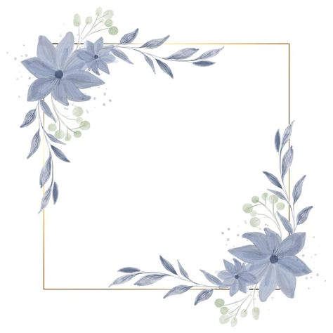 Watercolor Border Designs, Flower Edge Border Drawing, Border Painting Ideas, Floral Border Design For Project, Slogan Design Ideas Background Drawing, Flower Border Painting, Flower Border Design Simple, Border Design For Slogan, Floral Page Borders