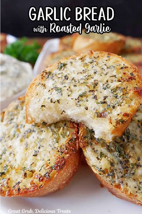 Garlic Bread With Roasted Garlic, Garlic Breads, Roasted Garlic Butter, Rolls Sandwiches, Blackberry Jam Recipes, Classic Lasagna Recipe, Lemonade Pie, Bread Garlic, Make Garlic Bread