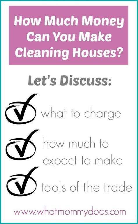 Have you ever considered cleaing houses for extra money? Read up on how much money you can expect to make (based on actual ads I found!) and cleaning supplies you'll need (recommended by my cleaning lady). Good luck getting your first cleaning job! Starting A Cleaning Business, Housekeeping Business, Start Own Business, How To Clean Crystals, Cleaning Lady, Cleaning Companies, Family Finance, Make Easy Money, House Cleaning Services