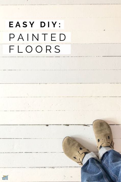 Paint Wood Floors Ideas, Painting Hardwood Floors, Easy Diy Painting, Painted Wooden Floors, Painted Hardwood Floors, Diy Painted Floors, Easy Flooring, Diy Wood Floors, Old Wood Floors