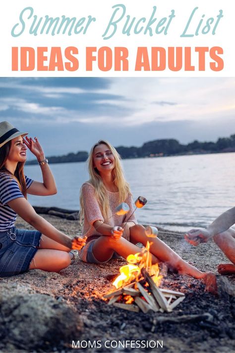 These 65 summer bucket list ideas for adults will add tons of fantastic fun all summer long and are even perfect for a weekend without the kids too! Fun Summer Ideas, Spring Bucket List, Kids Summer Bucket List, Summer Bucket List Ideas, Free Summer Activities, Ultimate Summer Bucket List, Summer To Do List, Fun List, Packing Hacks