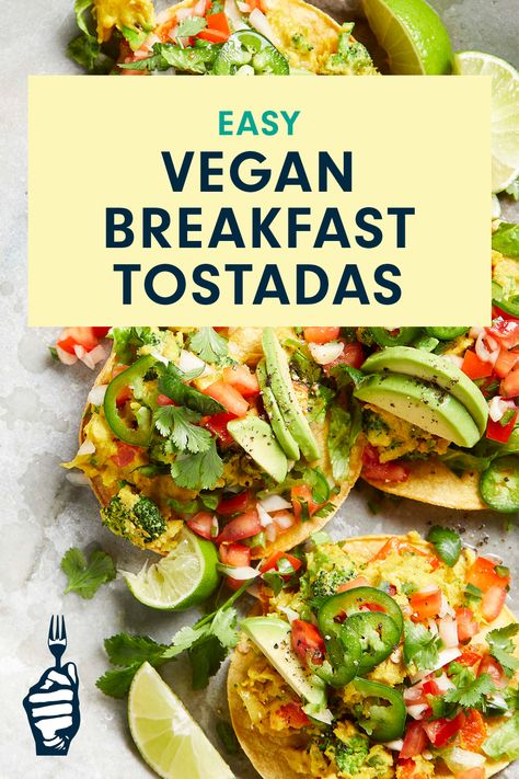 Crispy Corn Tortillas, Substitute For Eggs, Breakfast Tostadas, Aip Breakfast, Tostada Recipes, Crispy Corn, Vegan Breakfast Easy, Healthy Plant Based Recipes, Cooking Courses