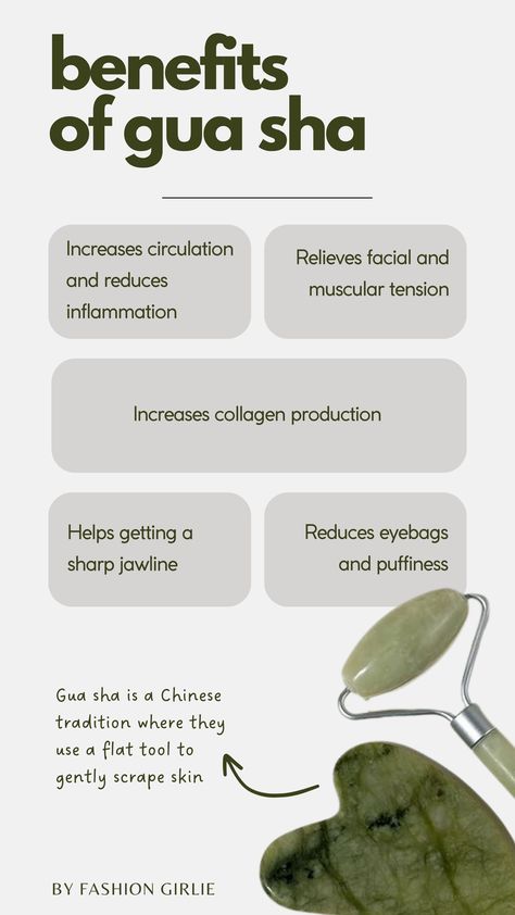 Hope this was useful and interesting!!🍒🌟 Find more about different types of gua sha and their benefits in my profile! Types Of Gua Sha, Gua Sha, My Profile, Different Types, Benefits