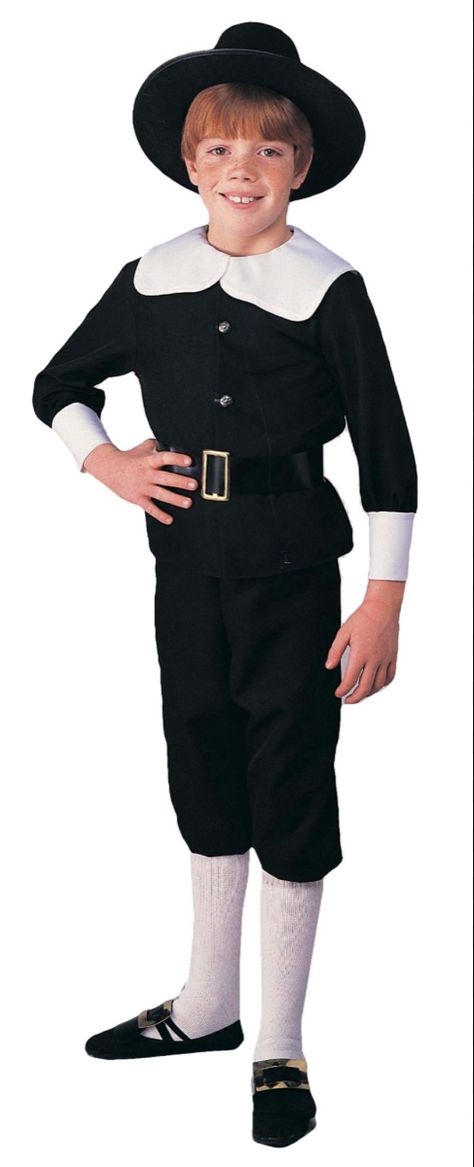 Black Elastic Pants, Pilgrim Costume, Toddler Boy Costumes, Dress Up Storage, Thanksgiving School, Nurses Week Gifts, Dress Halloween Costume, Boy Costumes, Costume Shop