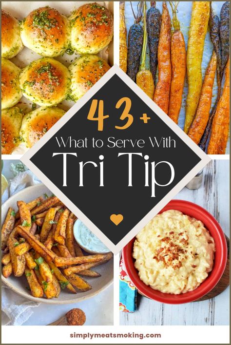 Need sides to eat with tri tip? These healthy tri tip sides are perfect for any meal. Pair your grilled tri tip with Air Fryer Cauliflower or Crockpot Green Beans for a delicious and balanced dinner. Whether you're making tri tip sandwiches or a classic tri tip steak, these side dishes with tri tip will satisfy. Click to see the recipe and explore more tri tip sides recipes. Side Dish For Tri Tip Dinner, Sides For Tri Tip, Tri Tip Side Dishes, Tri Tip Sides, Southern Corn Pudding, Grilled Tri Tip, Molasses Baked Beans, Roasted Pepper Recipes, Tri Tip Steak