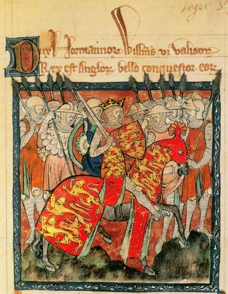 Normands (1066-1154) - Guillaume Ier « le Conquérant » (vers 1027 – 9 septembre 1087) 25 décembre 1066 9 septembre 1087 Duc de Normandie depuis 1035, il conquiert l'Angleterre et est couronné à Westminster le 25 décembre par l'archevêque d'York Ealdred. Viking Raiders, Medieval Painting, Norman Conquest, Notes Book, King Of England, William The Conqueror, Uk History, History Notes, King William